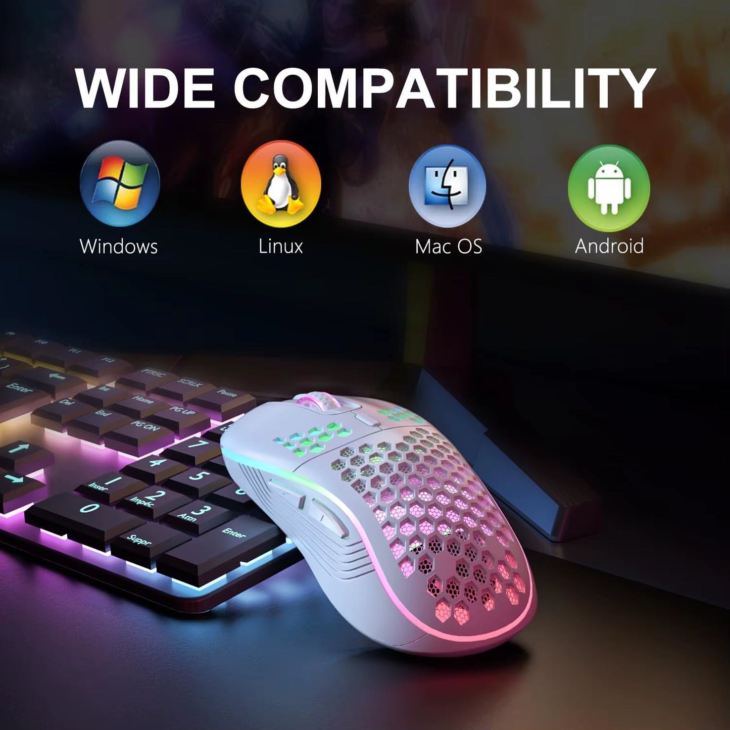 "GhostClick RGB Mouse - Where Silence Meets Speed"