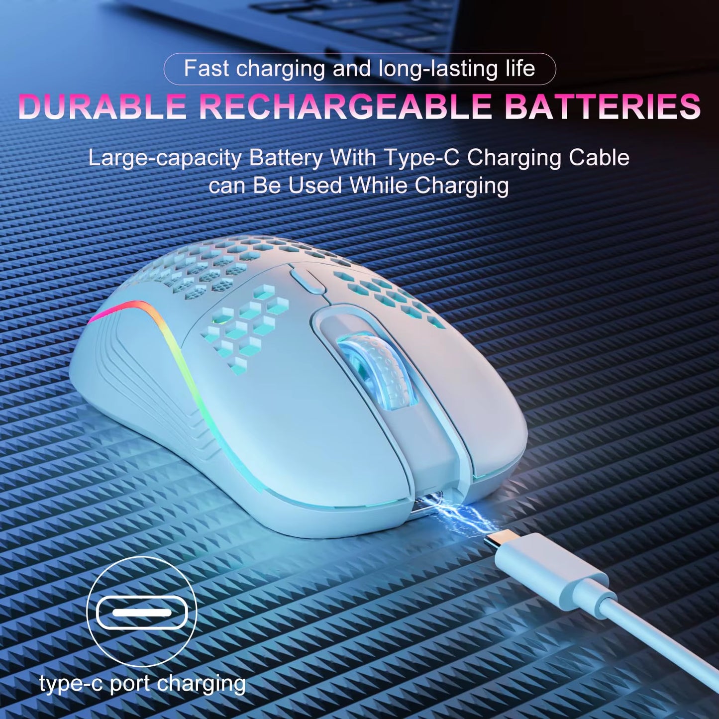"GhostClick RGB Mouse - Where Silence Meets Speed"