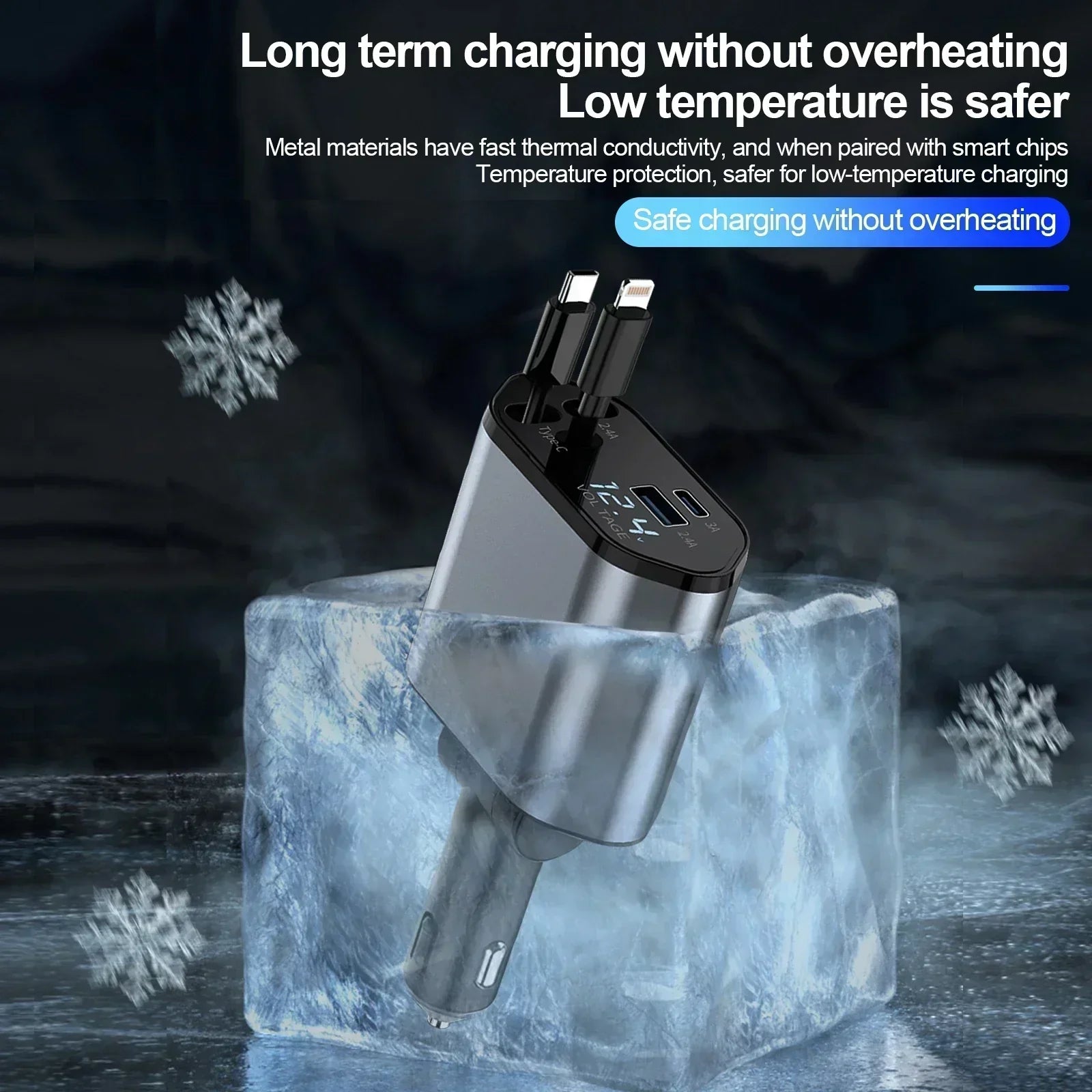 VoltSnap Drive - Auto-Lock Magnetic Fast Charger