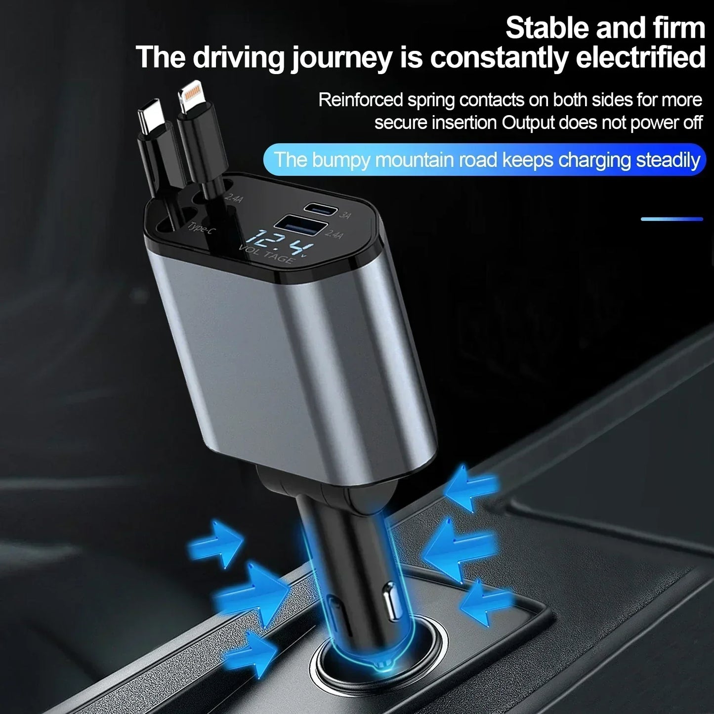 VoltSnap Drive - Auto-Lock Magnetic Fast Charger