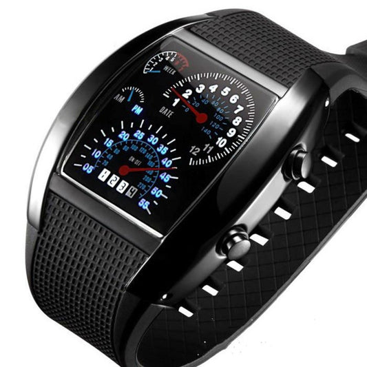 "SpeedZone LED Speedometer Watch